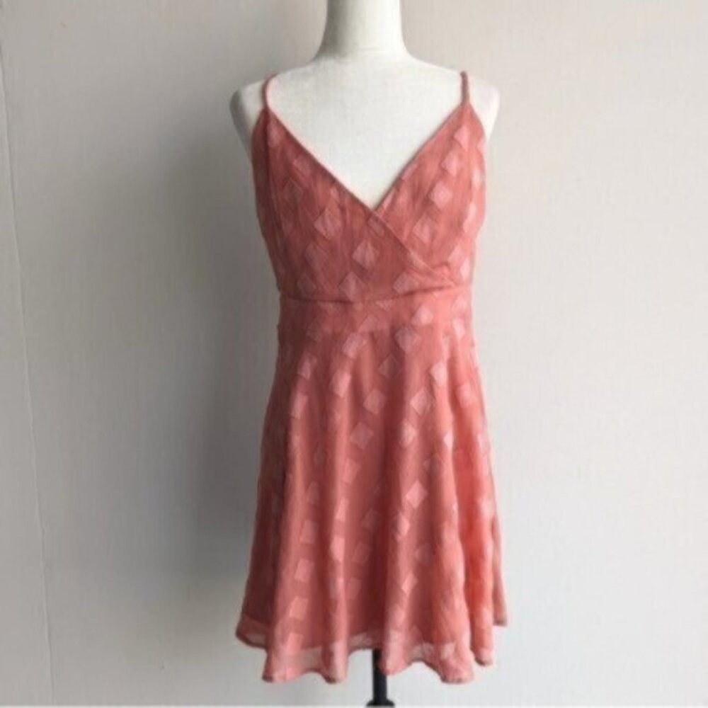 Dynamite coral pink sleeveless mini dress
